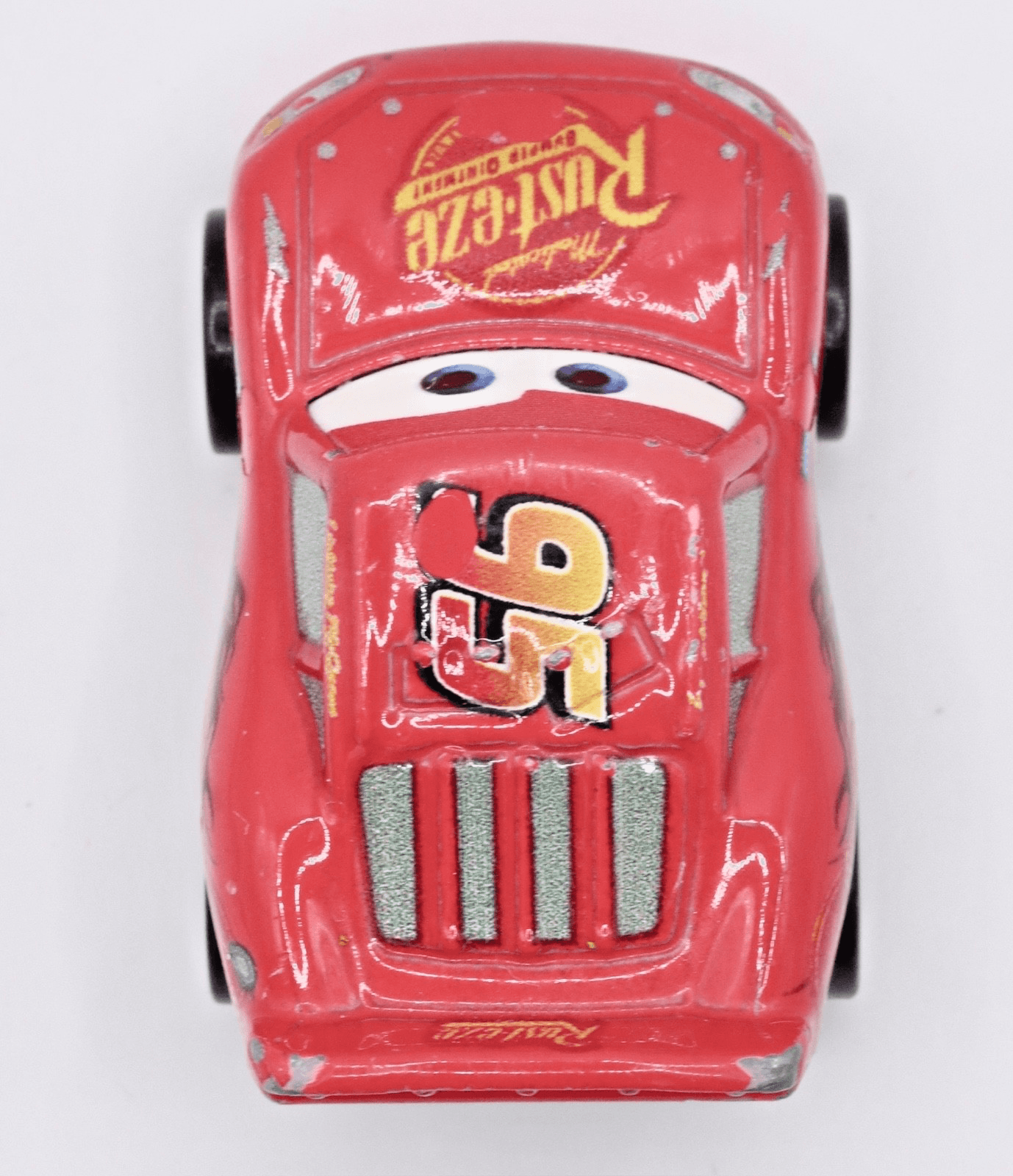 Disney Pixar Cars ~ Mini Racers ~ LIGHTNING MCQUEEN #95 Rust-eze 1:100 - Thumbnail 5