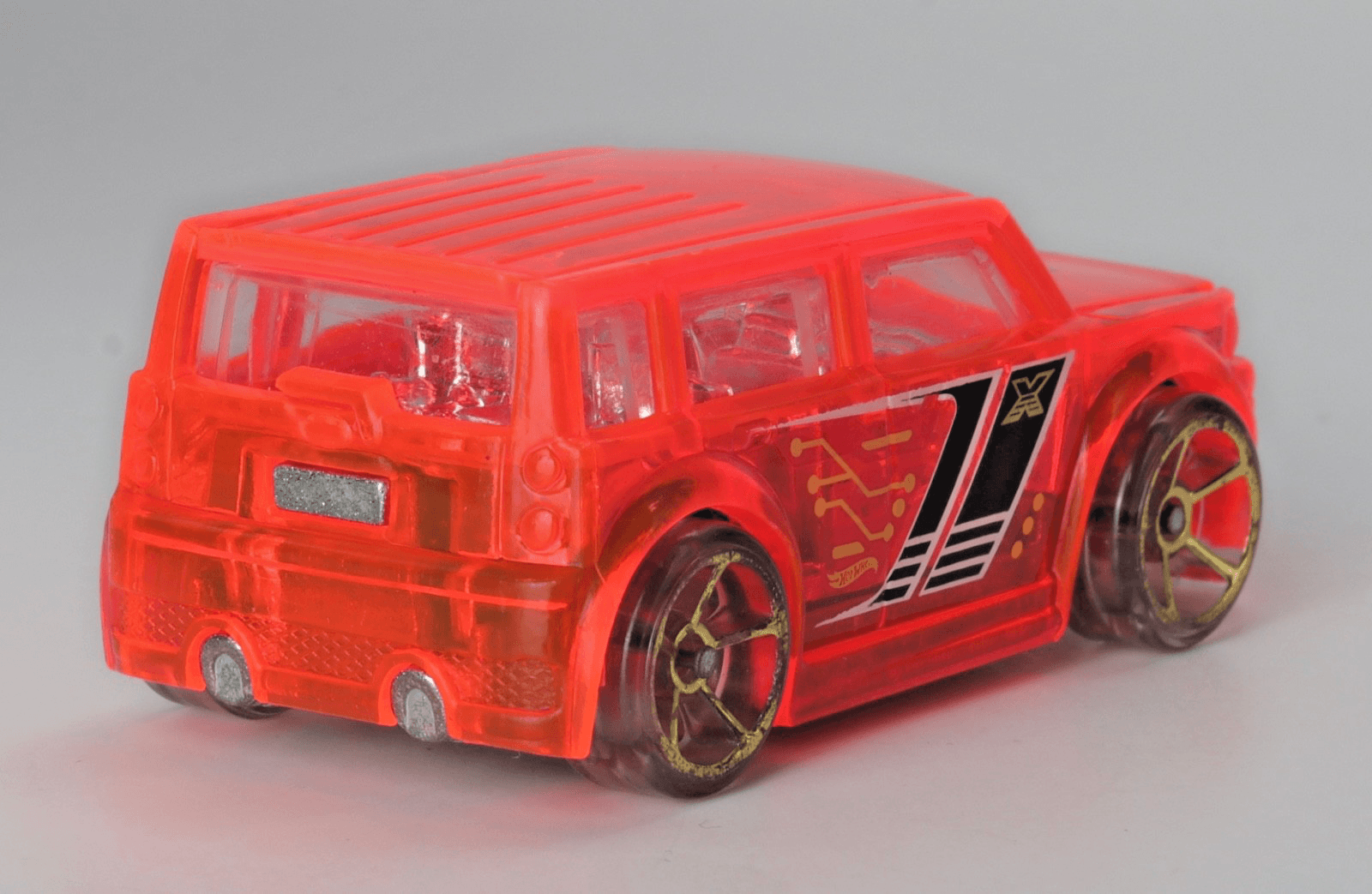Hot Wheels ~ 2004 SCION XB 053 ~ Translucent Orange - Thumbnail 3