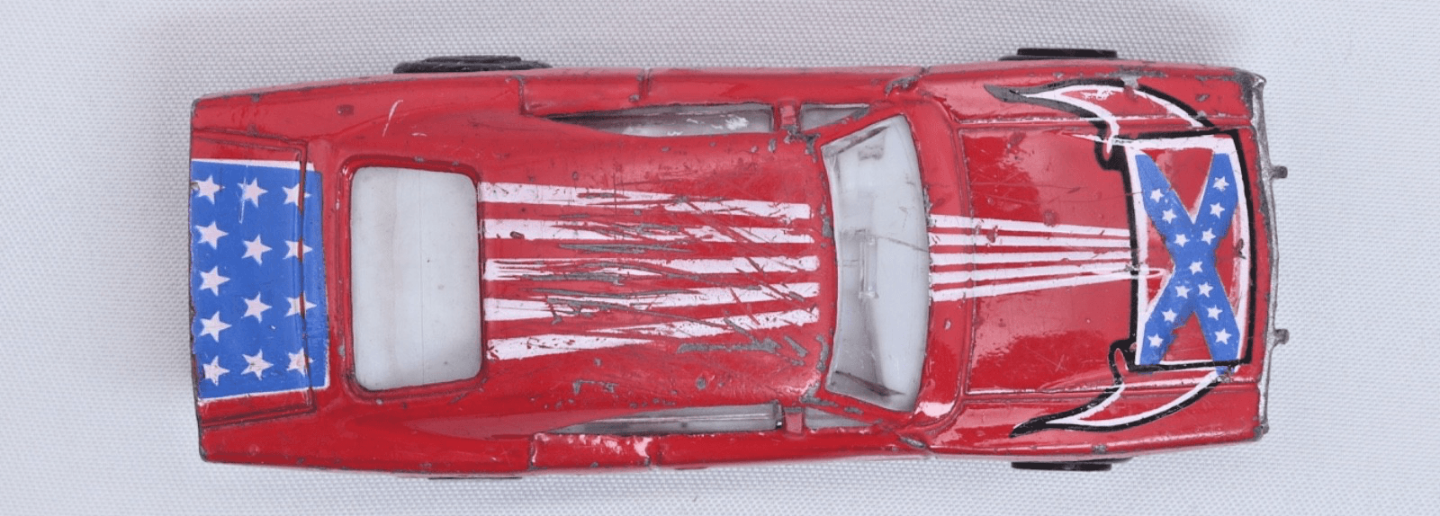 VINTAGE Zylmex Zee ~ DODGE CHARGER #3001 ~ Red Patriotic Flag Diecast - Thumbnail 9