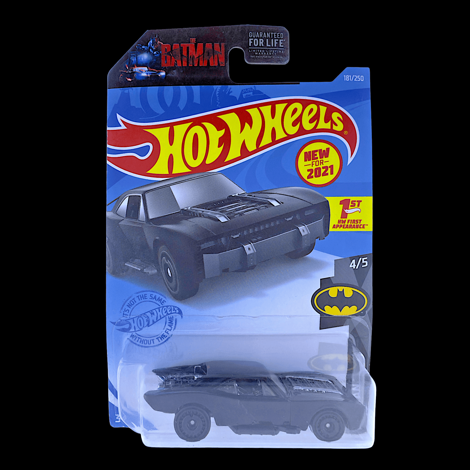 Hot Wheels 2021 BATMAN BATMOBILE ~ #181/250 ~ 1st Appearance 4/5 ~ Black
