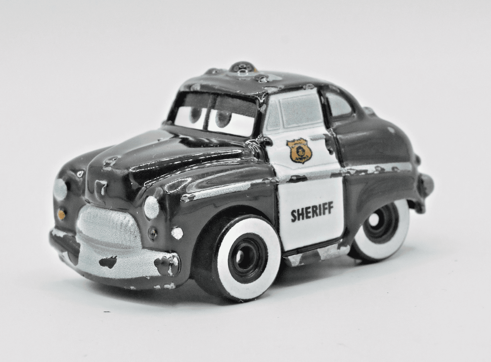 Disney Pixar Cars ~ Mini Racers ~ SHERIFF ~ 1:100 Diecast Mercury Police Toy - Thumbnail 2