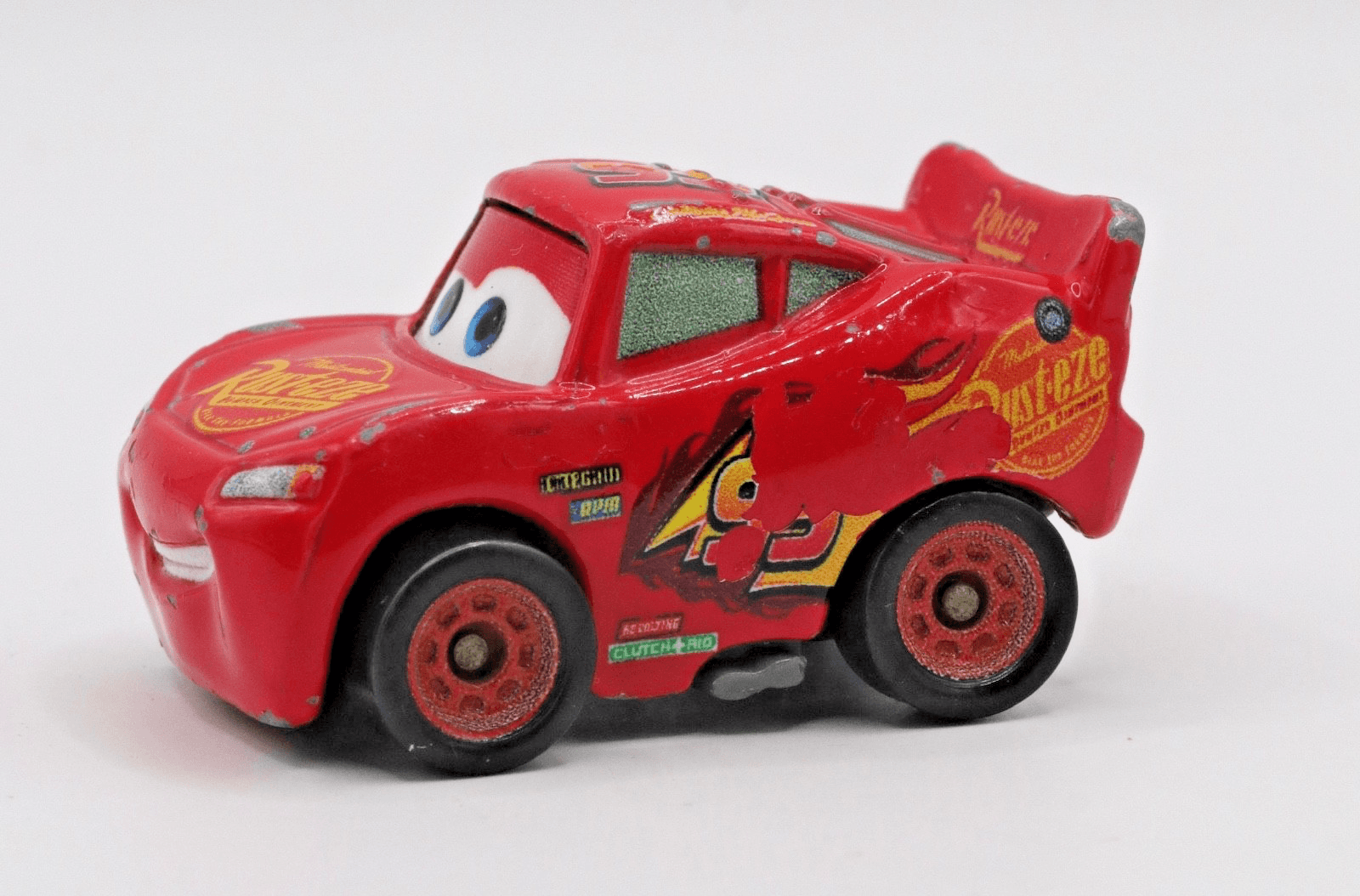 Disney Pixar Cars ~ Mini Racers ~ LIGHTNING MCQUEEN #95 Rust-eze 1:100 - Thumbnail 2