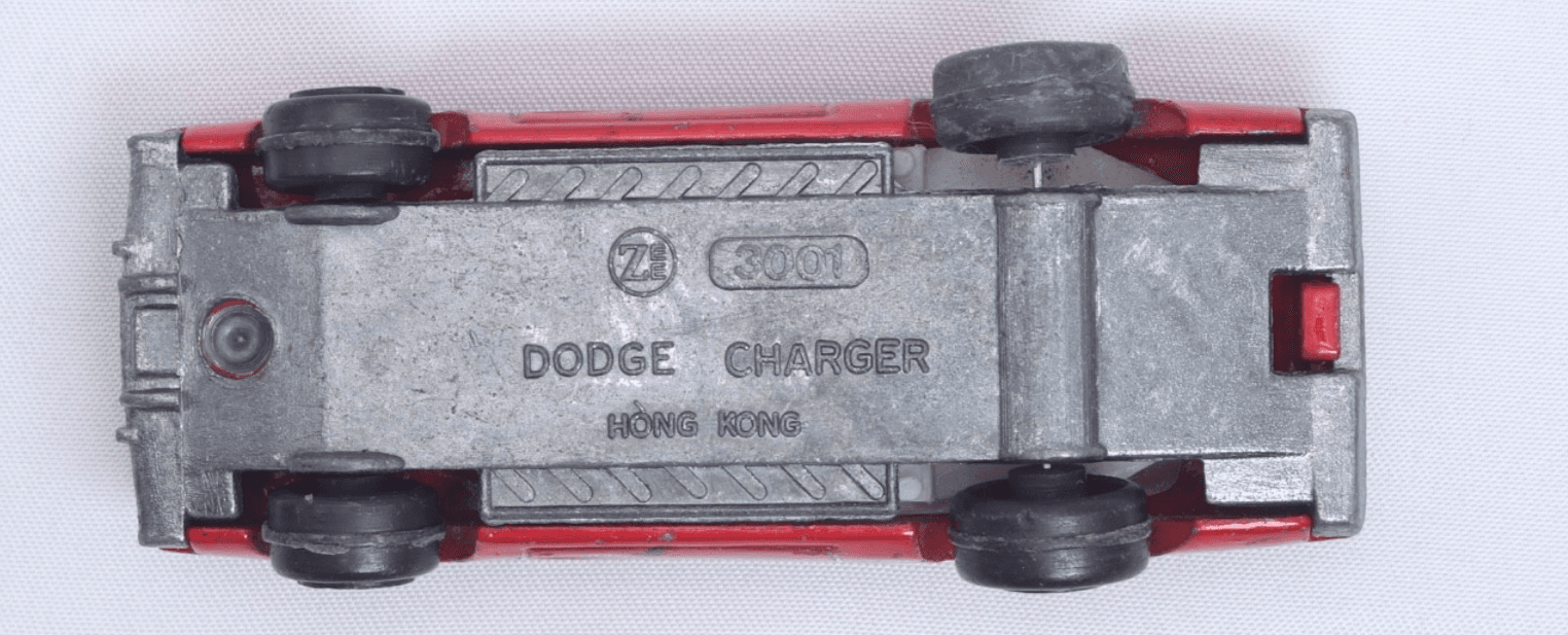 VINTAGE Zylmex Zee ~ DODGE CHARGER #3001 ~ Red Patriotic Flag Diecast - Thumbnail 10