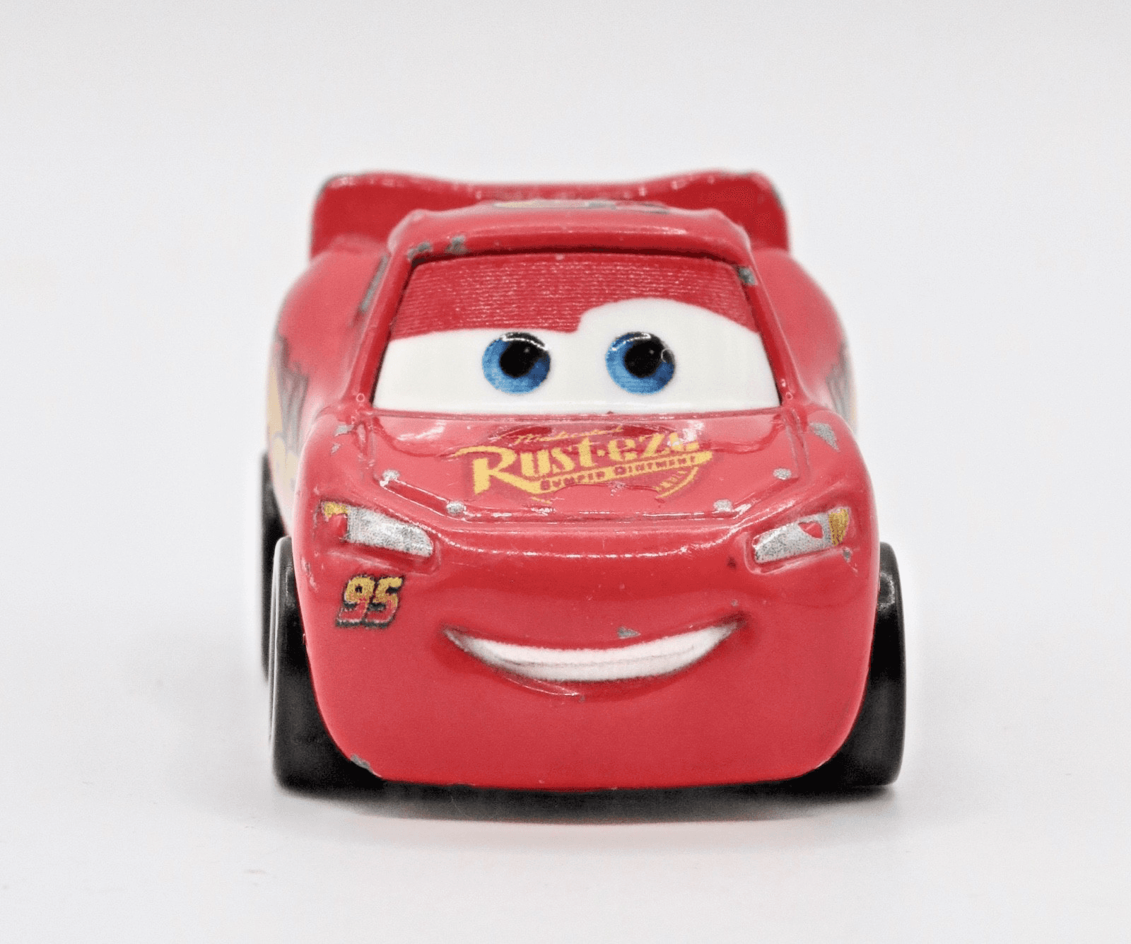 Disney Pixar Cars ~ Mini Racers ~ LIGHTNING MCQUEEN #95 Rust-eze 1:100 - Thumbnail 3