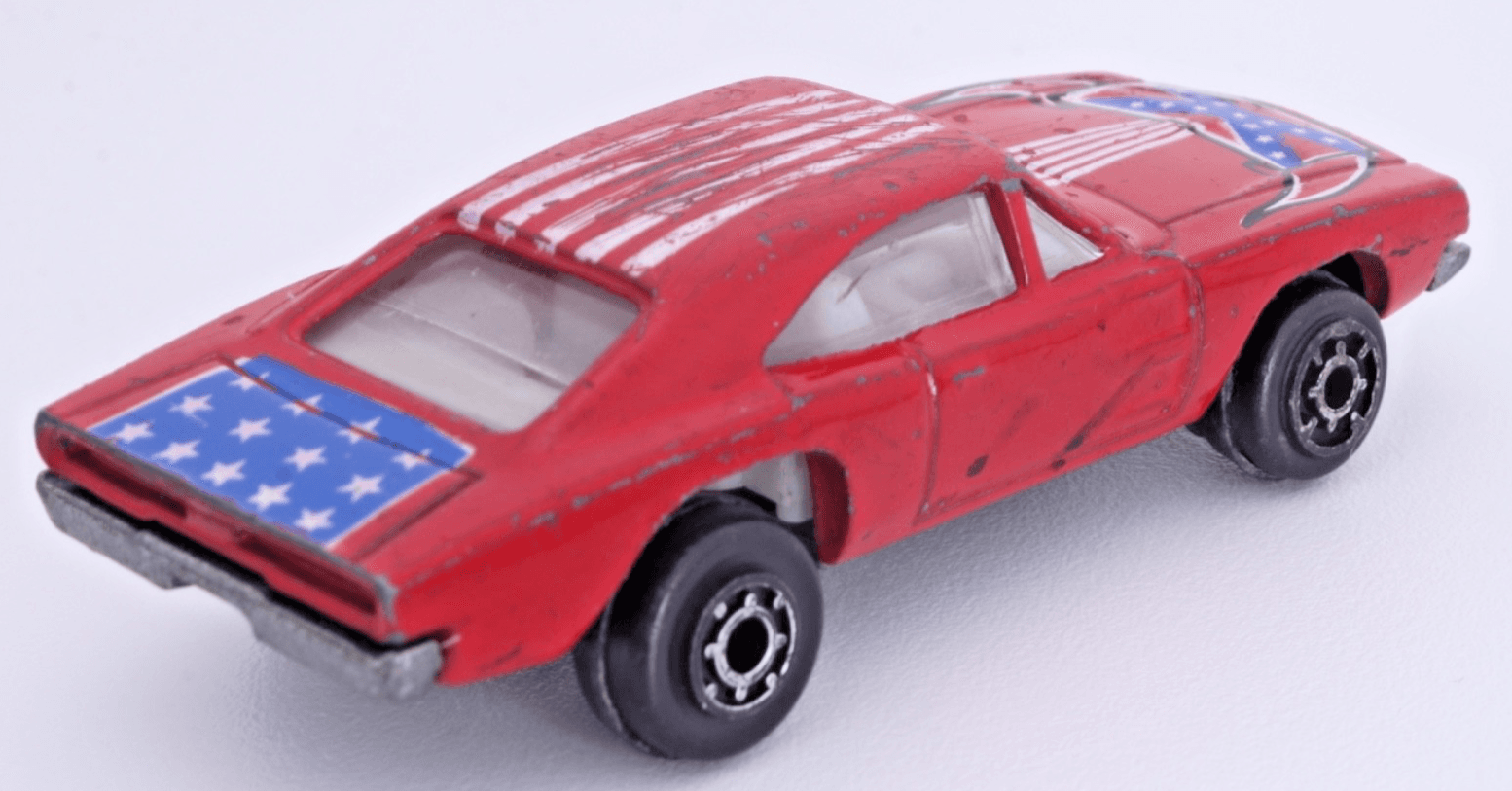 VINTAGE Zylmex Zee ~ DODGE CHARGER #3001 ~ Red Patriotic Flag Diecast - Thumbnail 5