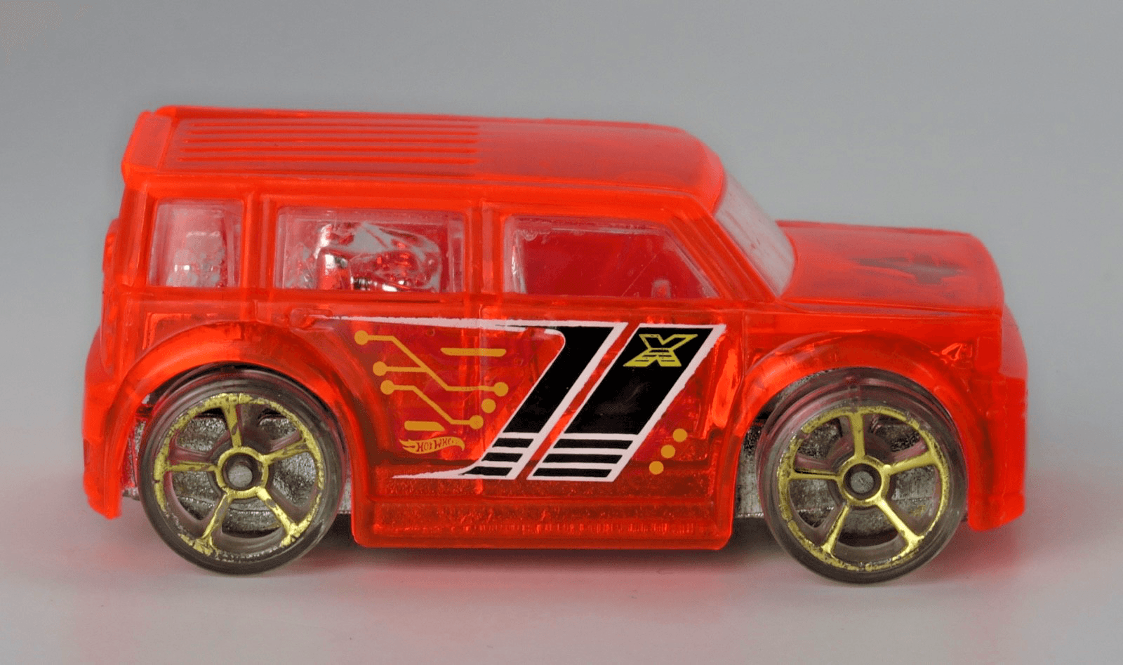Hot Wheels ~ 2004 SCION XB 053 ~ Translucent Orange - Thumbnail 4