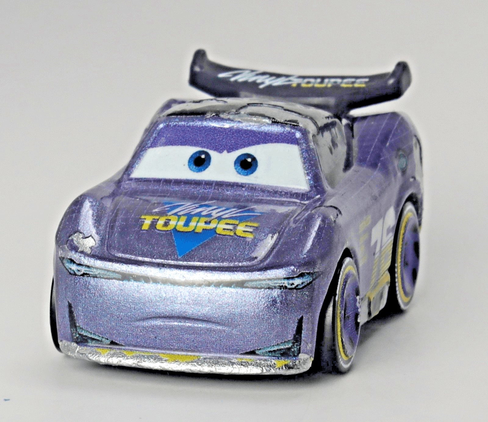 Disney Pixar Cars ~ Mini Racers ~ WILL RUSCH #76 / Vinyl Toupee ~ Diecast - Thumbnail 4