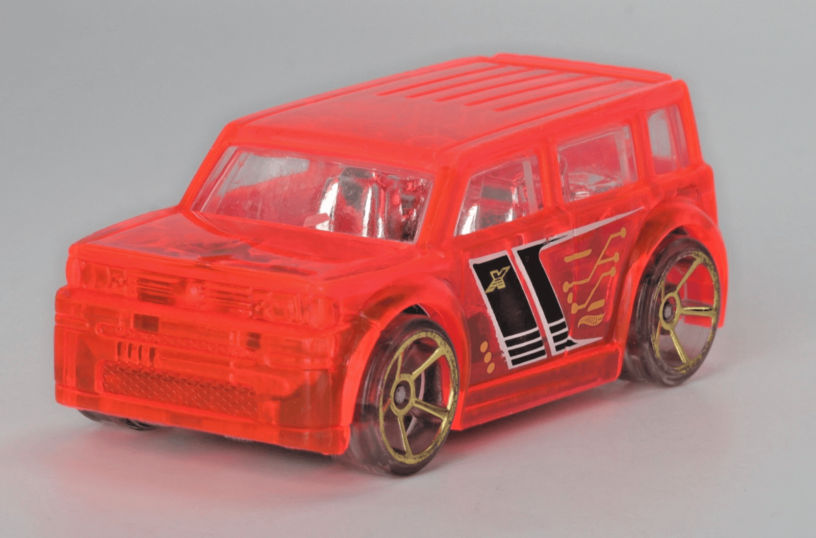 Hot Wheels ~ 2004 SCION XB 053 ~ Translucent Orange - Thumbnail 2