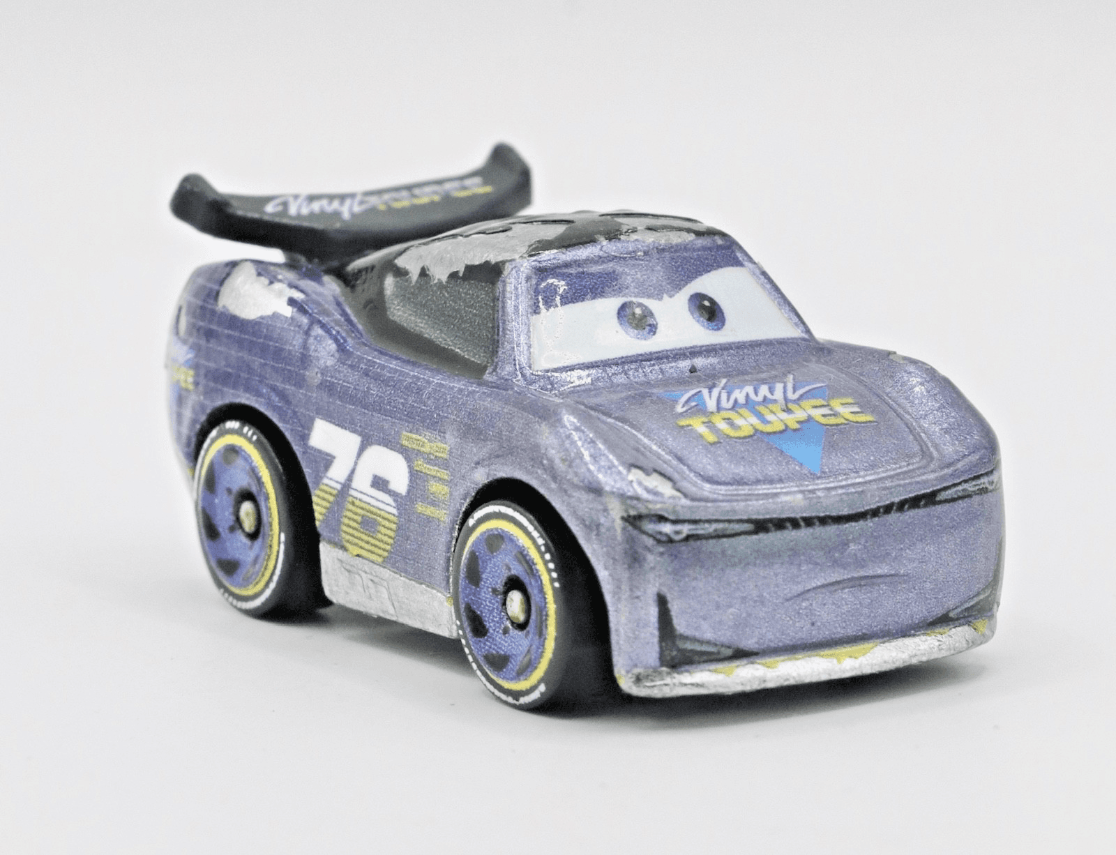 Disney Pixar Cars ~ Mini Racers ~ WILL RUSCH #76 / Vinyl Toupee ~ Diecast - Thumbnail 2
