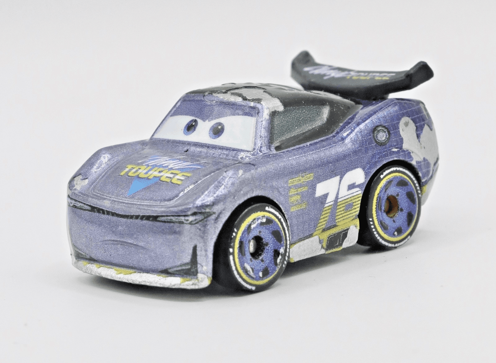 Disney Pixar Cars ~ Mini Racers ~ WILL RUSCH #76 / Vinyl Toupee ~ Diecast - Thumbnail 3