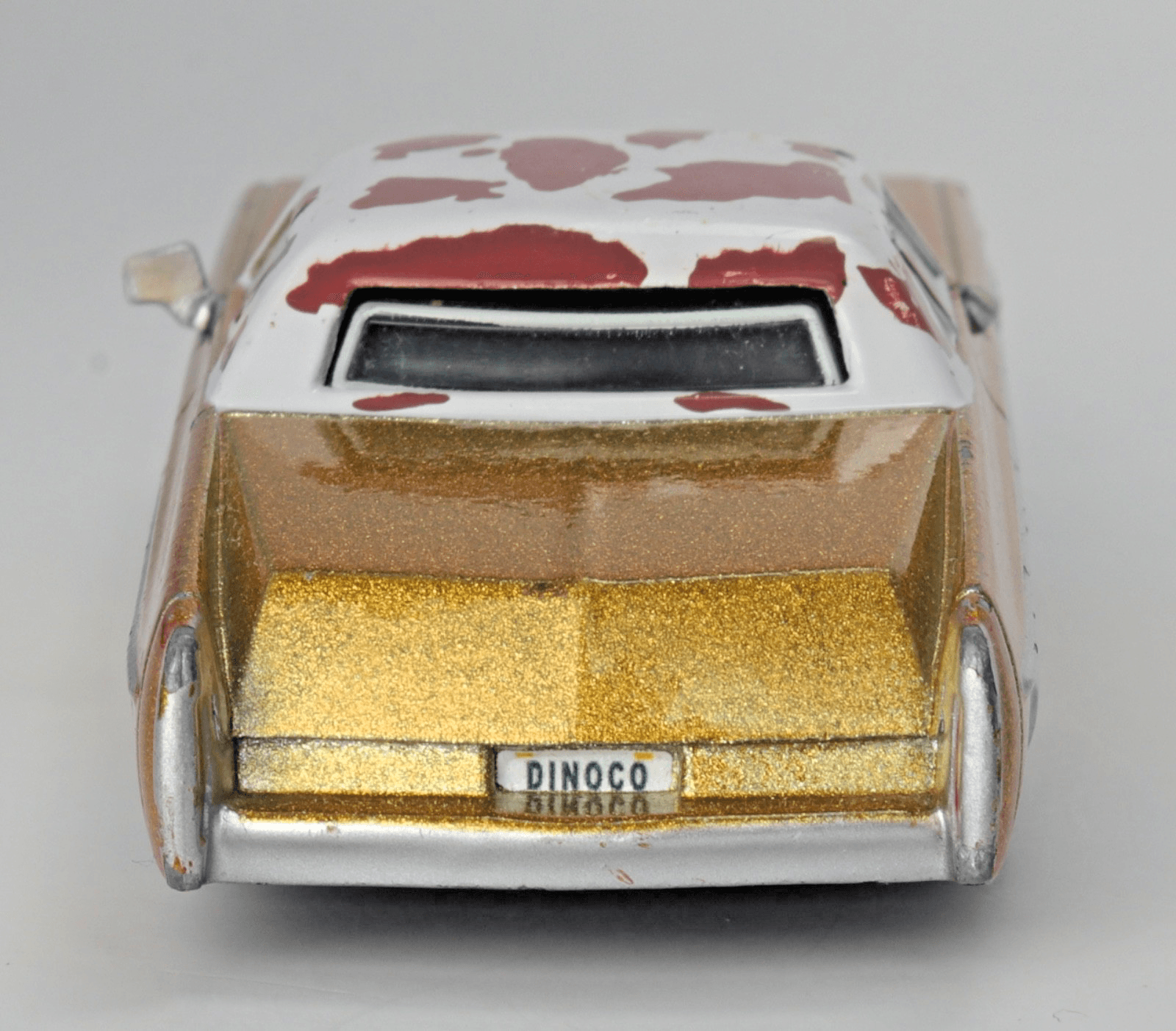 Disney Pixar Cars ~ TEX DINOCO ~ Gold 1975 Cadillac Coupe DeVille Diecast 1:55 - Thumbnail 8