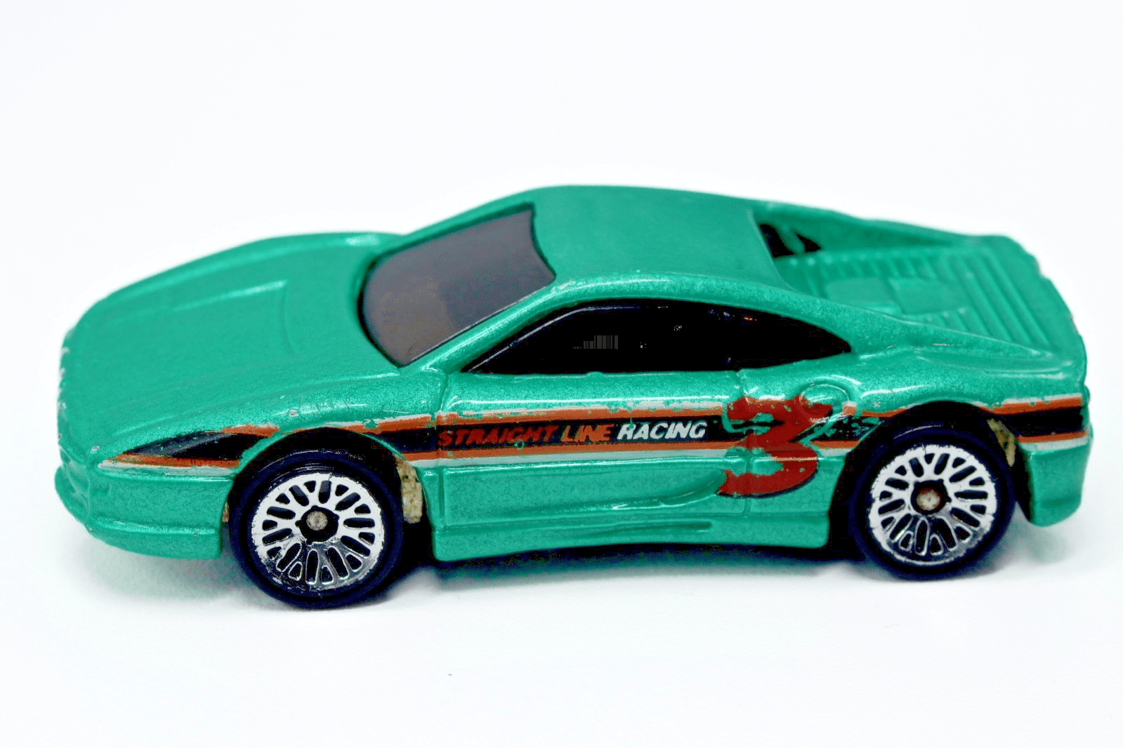 1995 Hot Wheels ~ FERRARI 355 ~ Green Racing Diecast 1:64 - Thumbnail 4