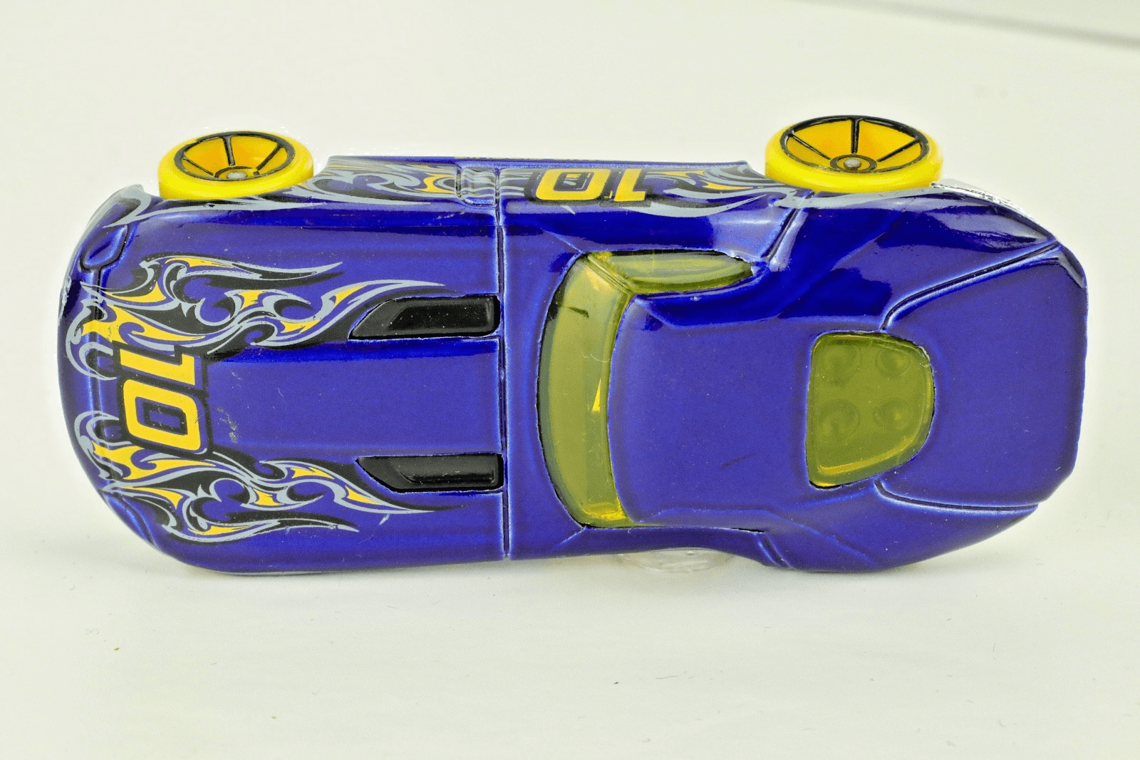 2008 Hot Wheels ~ FAST FELION ~ VOLCANO CIRCUIT #10 ~ 1:64 ~ Blue ~ Diecast - Thumbnail 8