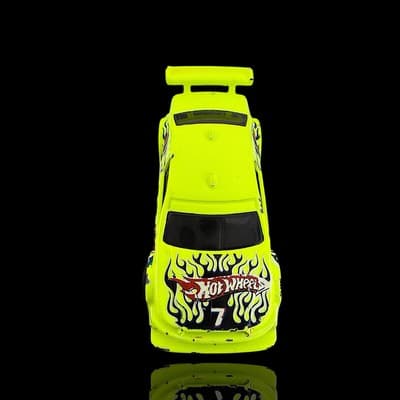 Hot Wheels 2009 Yellow Amazoom - Thumbnail 4