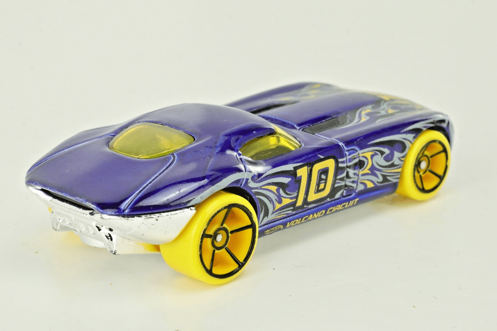 2008 Hot Wheels ~ FAST FELION ~ VOLCANO CIRCUIT #10 ~ 1:64 ~ Blue ~ Diecast - Thumbnail 5