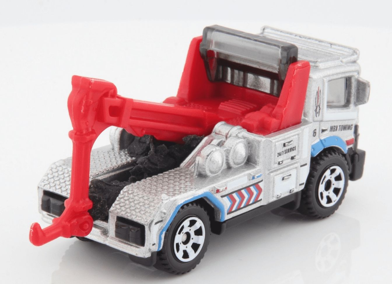 2023 Matchbox City Drivers III ~ URBAN TOW TRUCK ~ Silver/Red 1:64 Diecast - Thumbnail 6