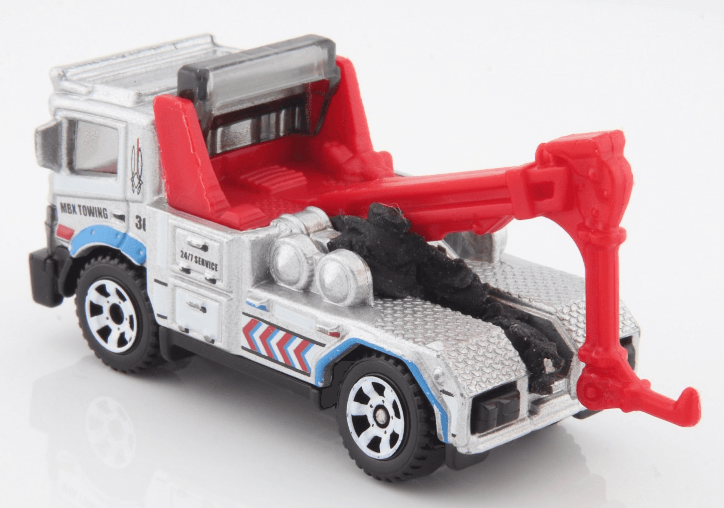 2023 Matchbox City Drivers III ~ URBAN TOW TRUCK ~ Silver/Red 1:64 Diecast - Thumbnail 5