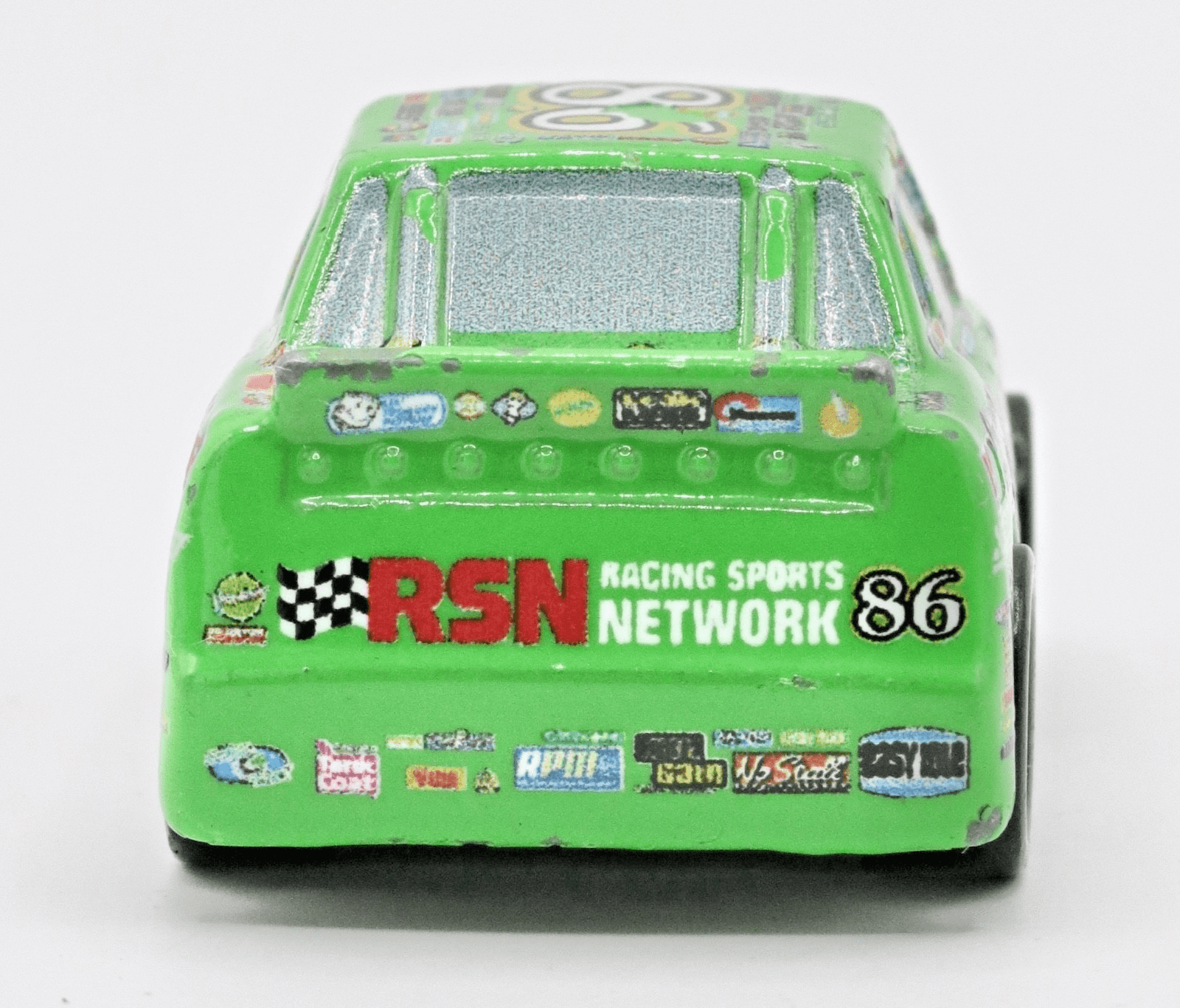 Disney Pixar Cars ~ Mini Racers ~ CHICK HICKS #86 ~ Green HTB 1:100 Scale - Thumbnail 5