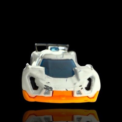 HOT WHEELS 2016 SUPER BLITZEN ~ White ~ From Track Builder 5-pack - Thumbnail 3