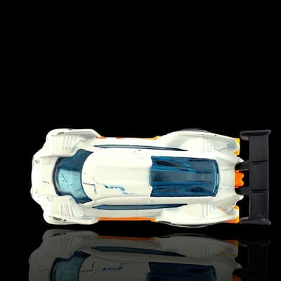 HOT WHEELS 2016 SUPER BLITZEN ~ White ~ From Track Builder 5-pack - Thumbnail 5