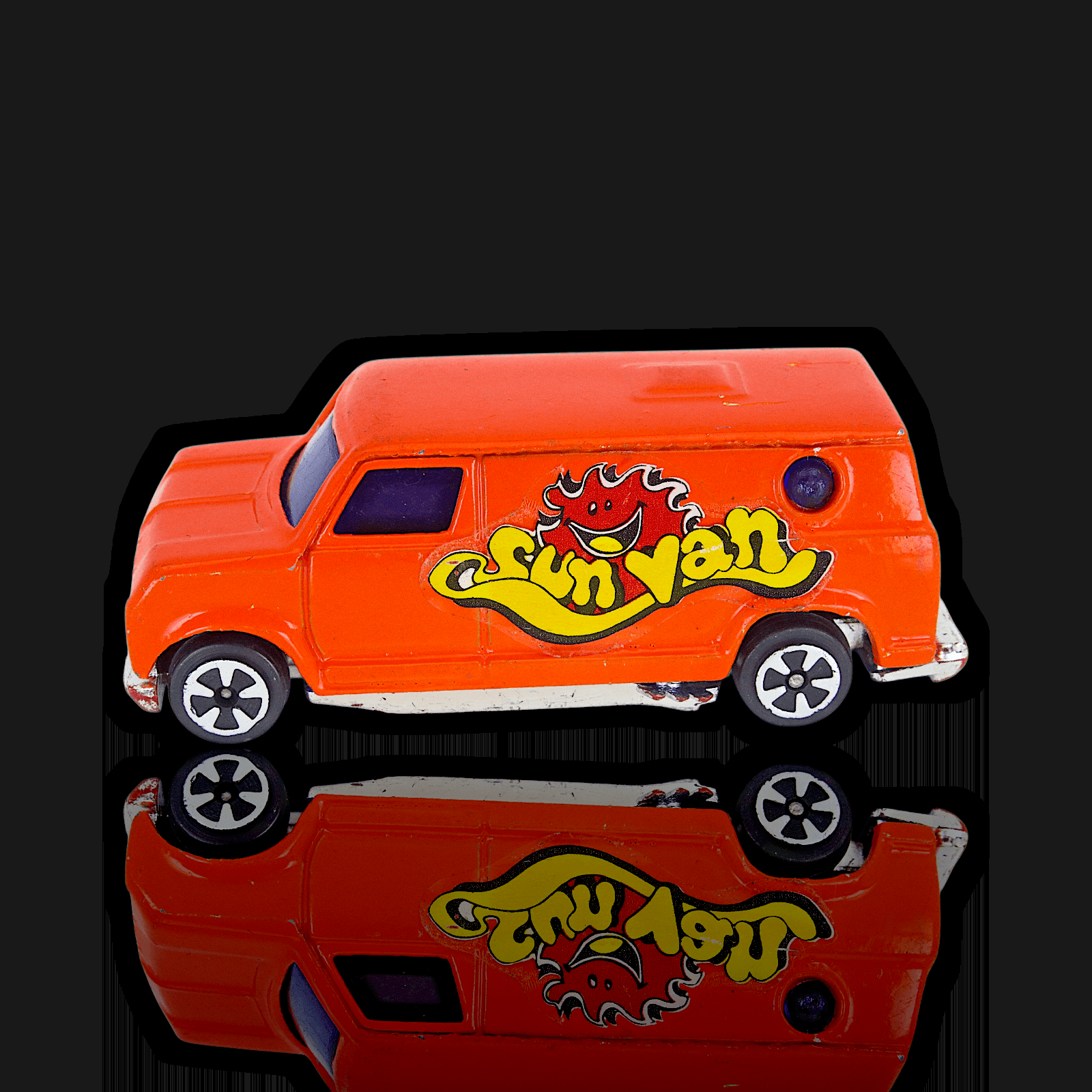 Vintage SUN VALLEY VAN ~ MADE IN HONG KONG ~ 1:64 SCALE ~ DIECAST - Thumbnail 2