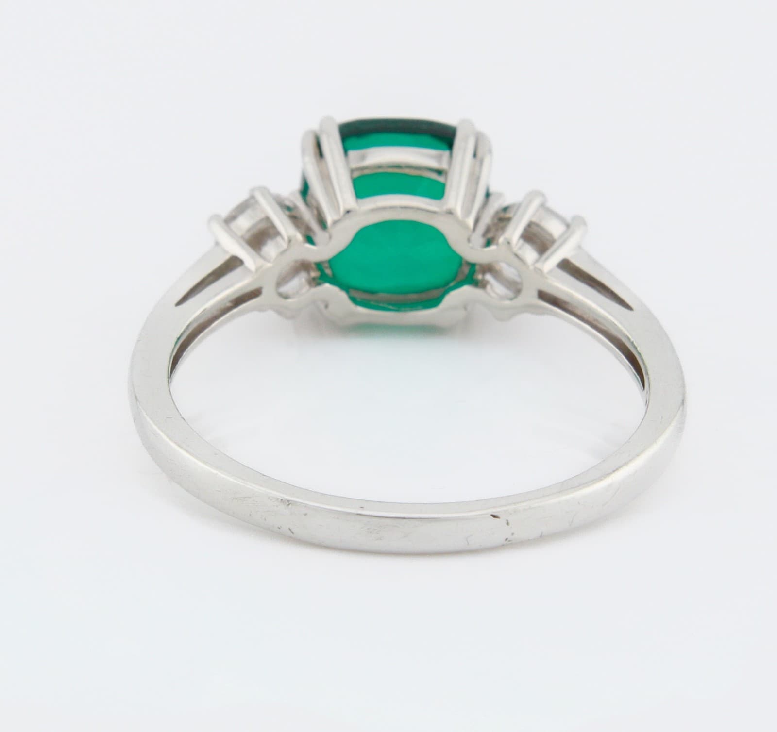 Sterling silver Green & White CZ Ring PAJ 925 Size 9 - Thumbnail 5
