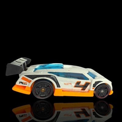 HOT WHEELS 2016 SUPER BLITZEN ~ White ~ From Track Builder 5-pack