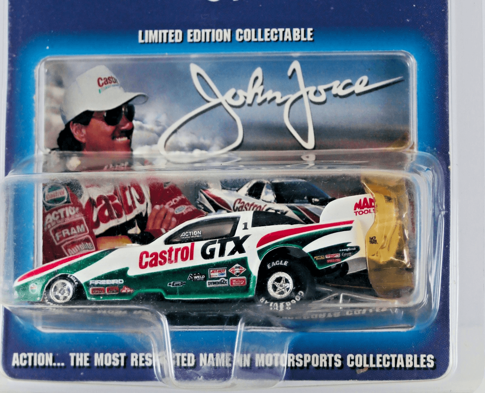 Action ~ John Force Castrol GTX 1996 PONTIAC FIREBIRD ~ Funny Car 1:64 NHRA - Thumbnail 2