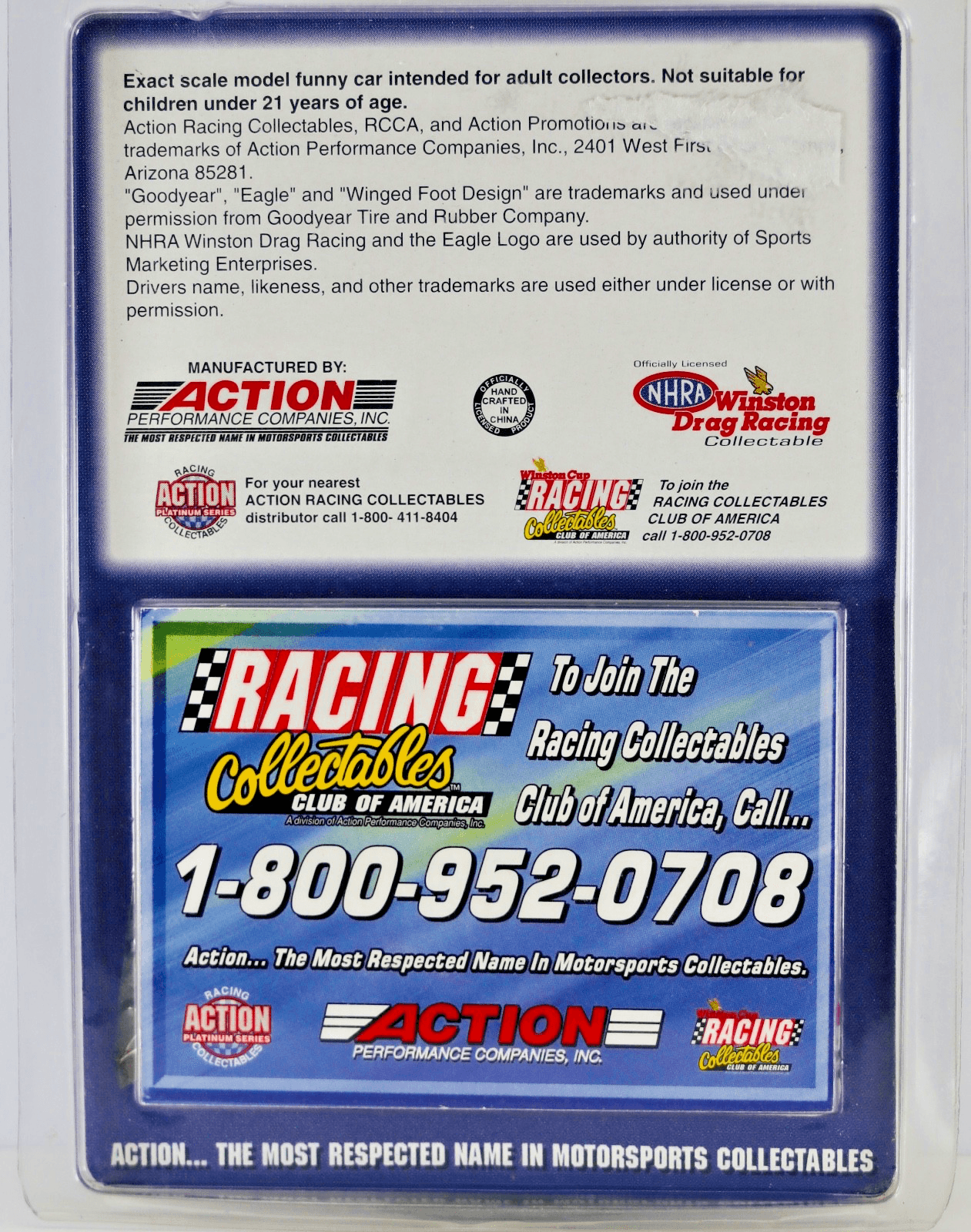 Action ~ John Force Castrol GTX 1996 PONTIAC FIREBIRD ~ Funny Car 1:64 NHRA - Thumbnail 3
