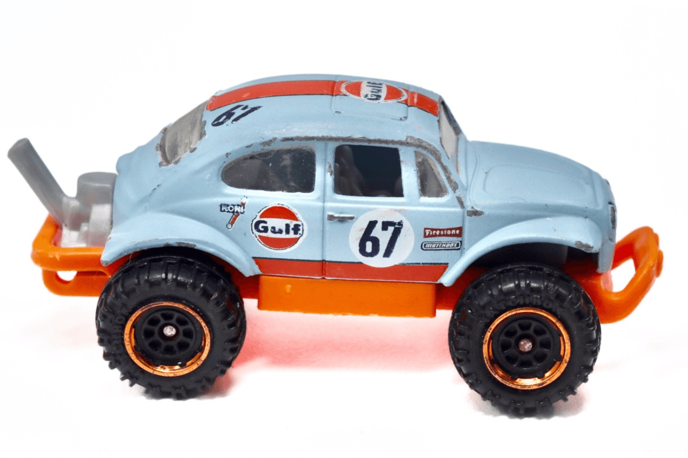 2019 Matchbox ~ VOLKSWAGEN BEETLE 4x4 ~ Gulf #67 Diecast 1:57 - Thumbnail 3