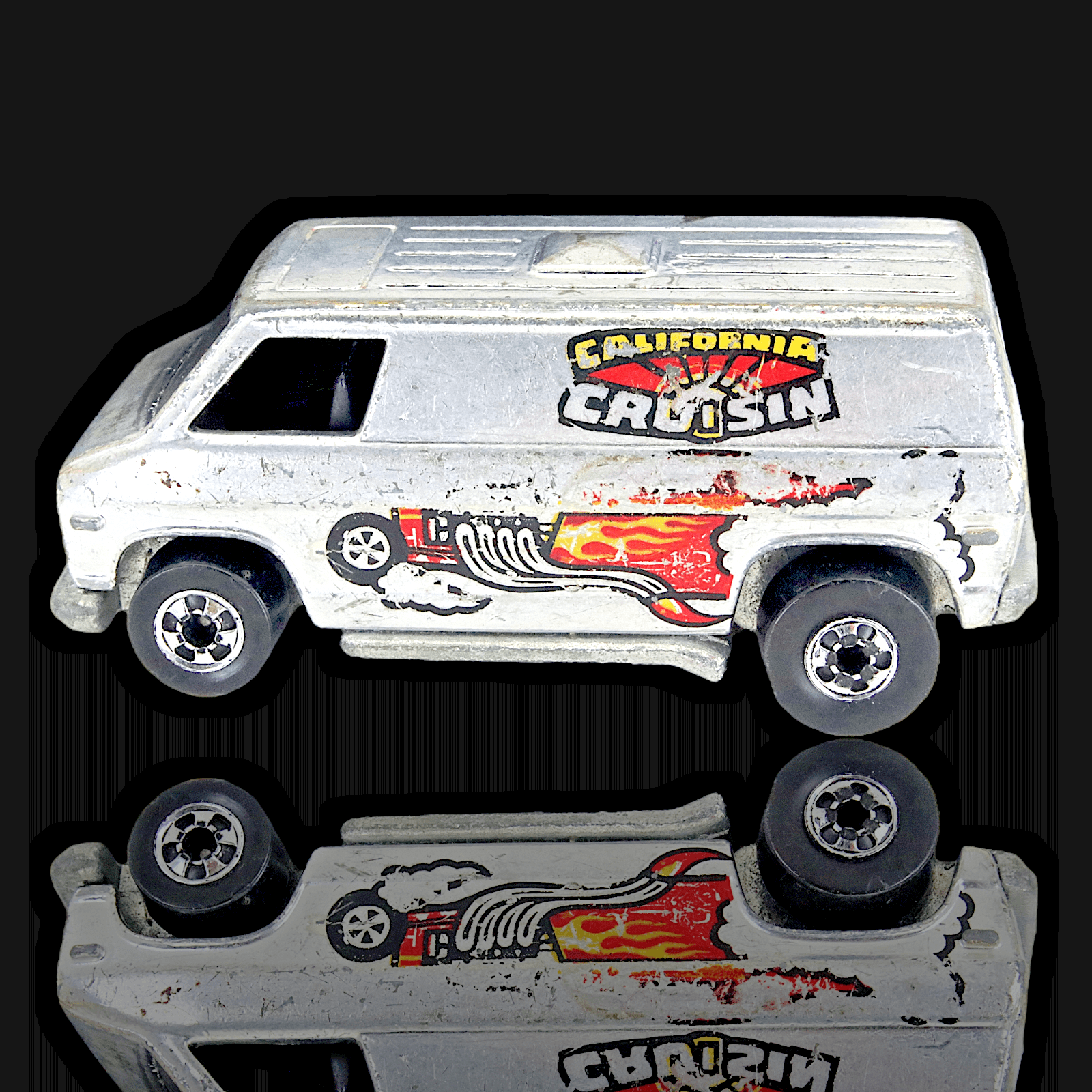 Hot Wheels 1974 CALIFORNIA CRUSIN SUPER VAN ~ Blackwall ~ Chrome ~ 1/64 - Thumbnail 2