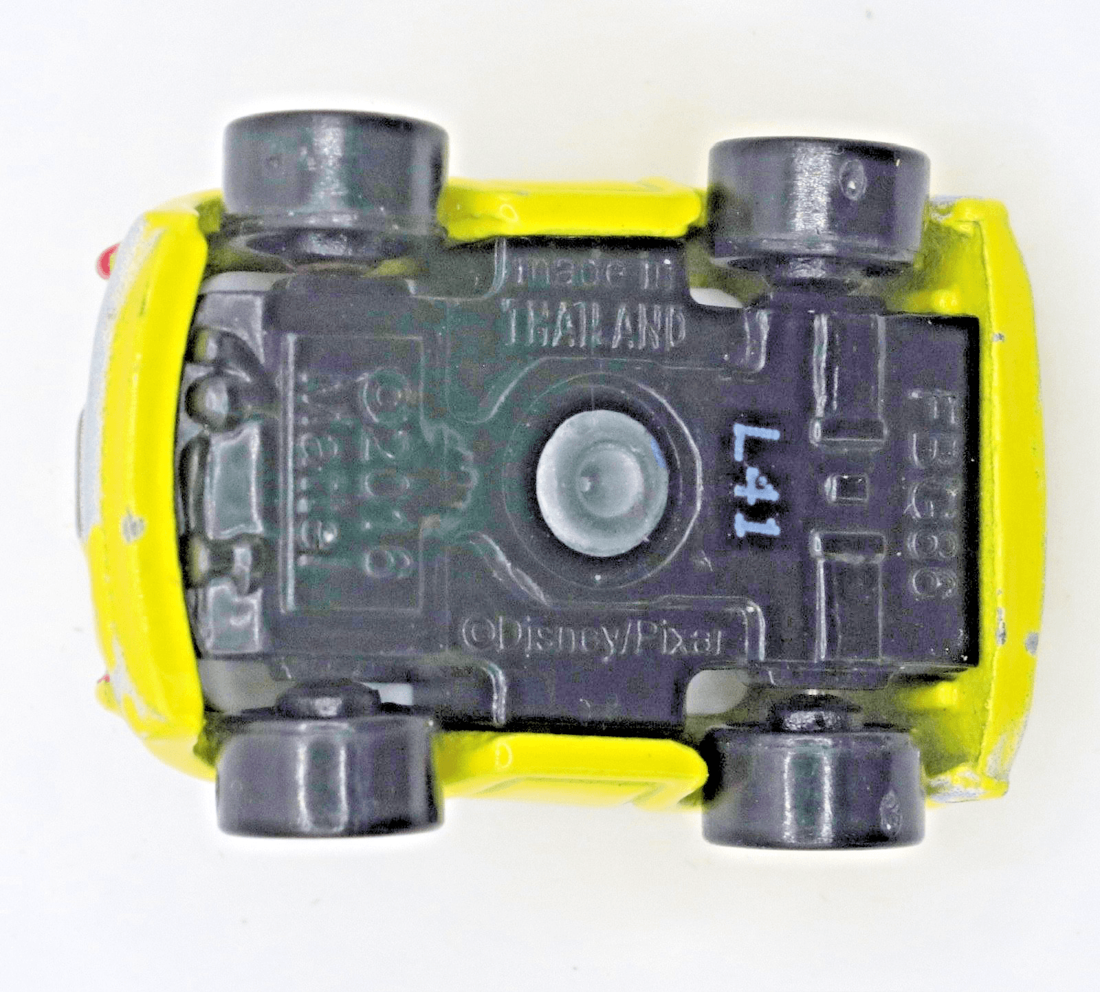Disney Pixar Cars ~ Mini Racers ~ LUIGI ~ Yellow Diecast 1:100 - Thumbnail 6