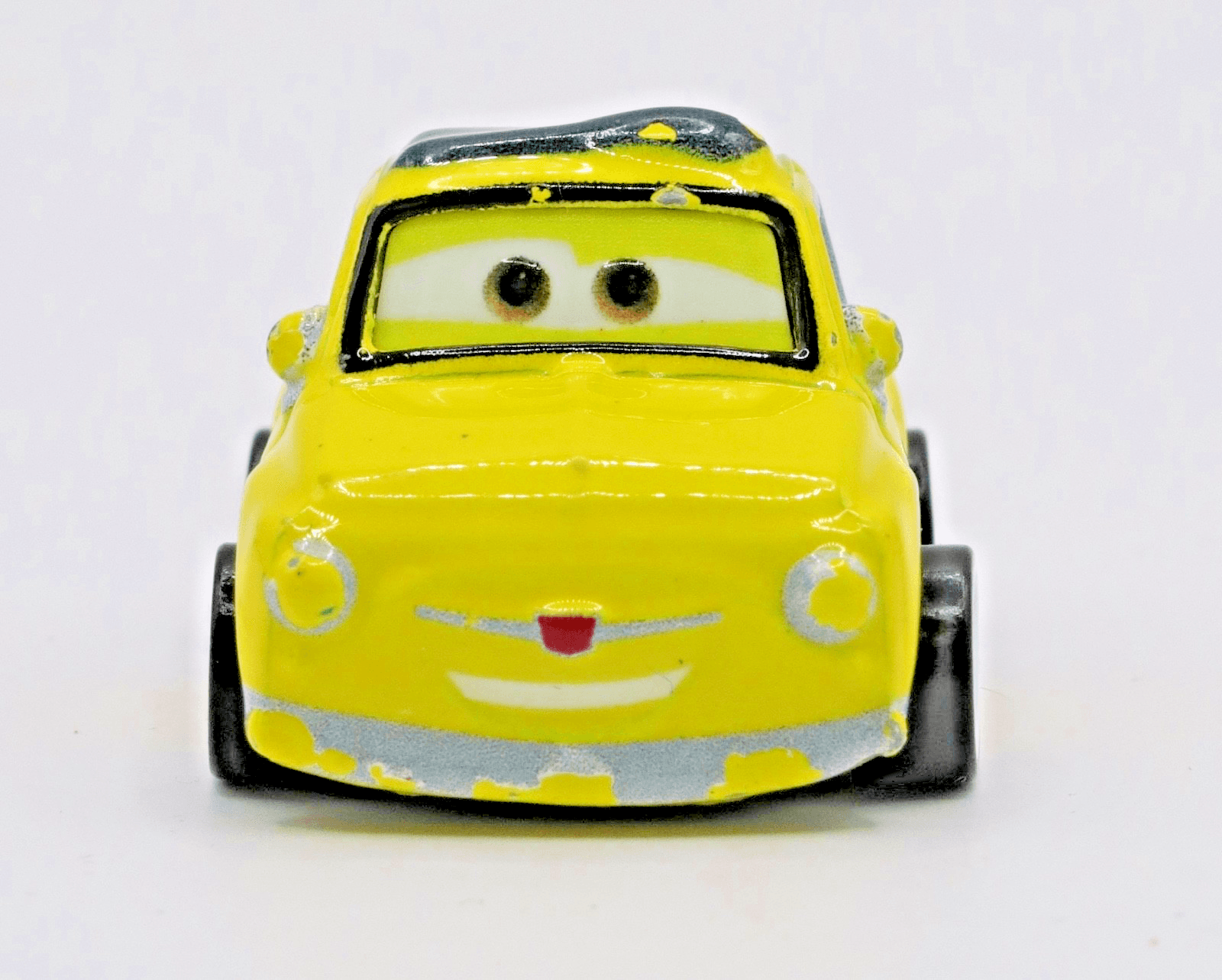 Disney Pixar Cars ~ Mini Racers ~ LUIGI ~ Yellow Diecast 1:100 - Thumbnail 3