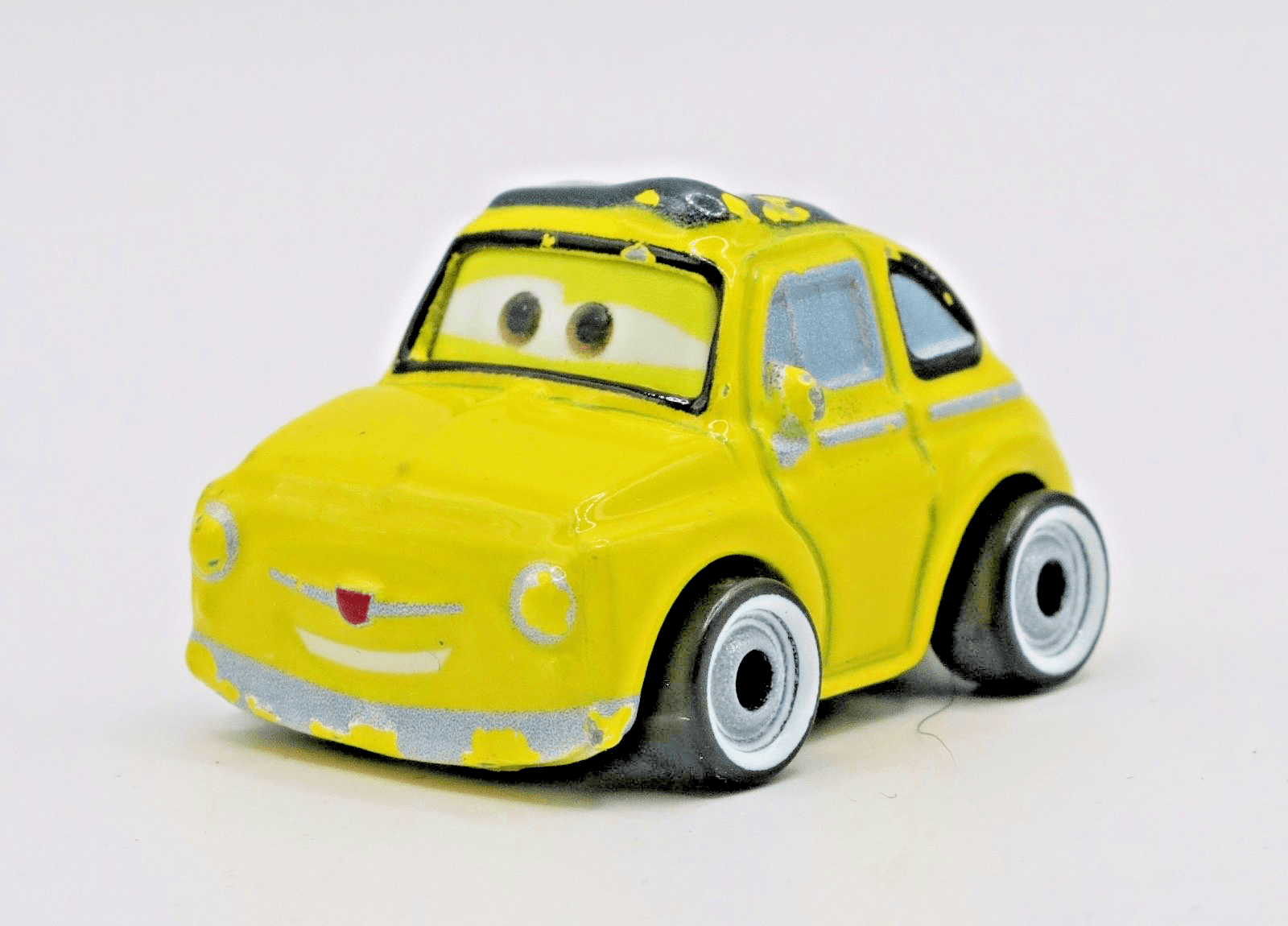 Disney Pixar Cars ~ Mini Racers ~ LUIGI ~ Yellow Diecast 1:100 - Thumbnail 2