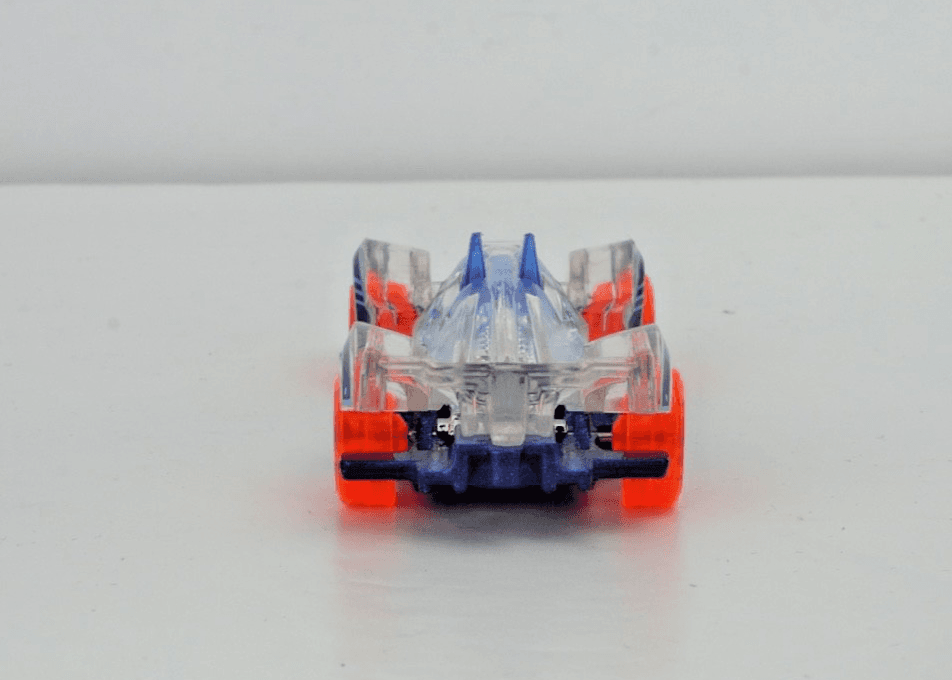 2013 Hot Wheels ~ HI-TECH MISSLE ~ X-Raycers Series ~ Clear Blue Orange 1:64 - Thumbnail 8