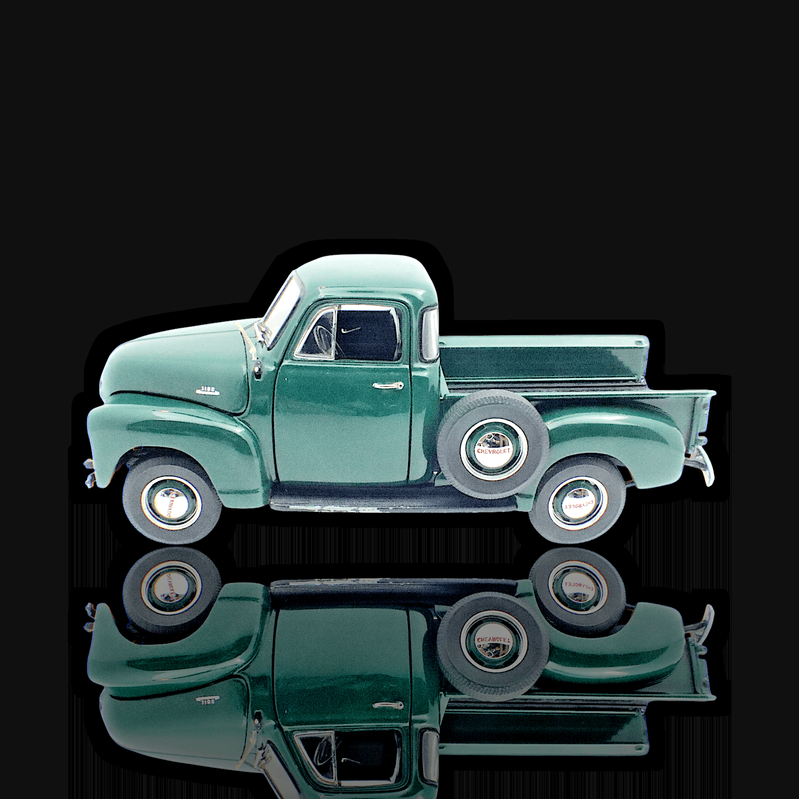 Danbury Mint 1953 CHEVY 3100 PICKUP TRUCK ~ 1:24 ~ Green ~ Diecast - Thumbnail 2