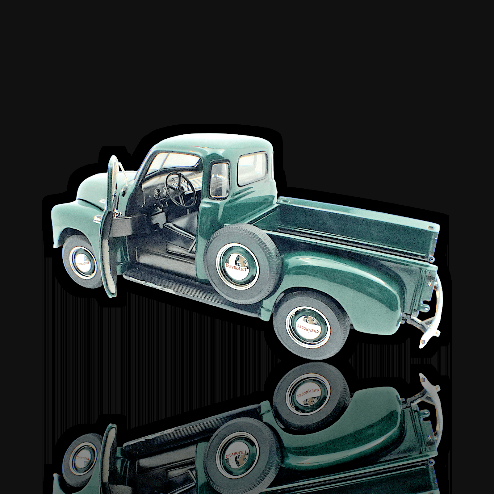 Danbury Mint 1953 CHEVY 3100 PICKUP TRUCK ~ 1:24 ~ Green ~ Diecast - Thumbnail 7