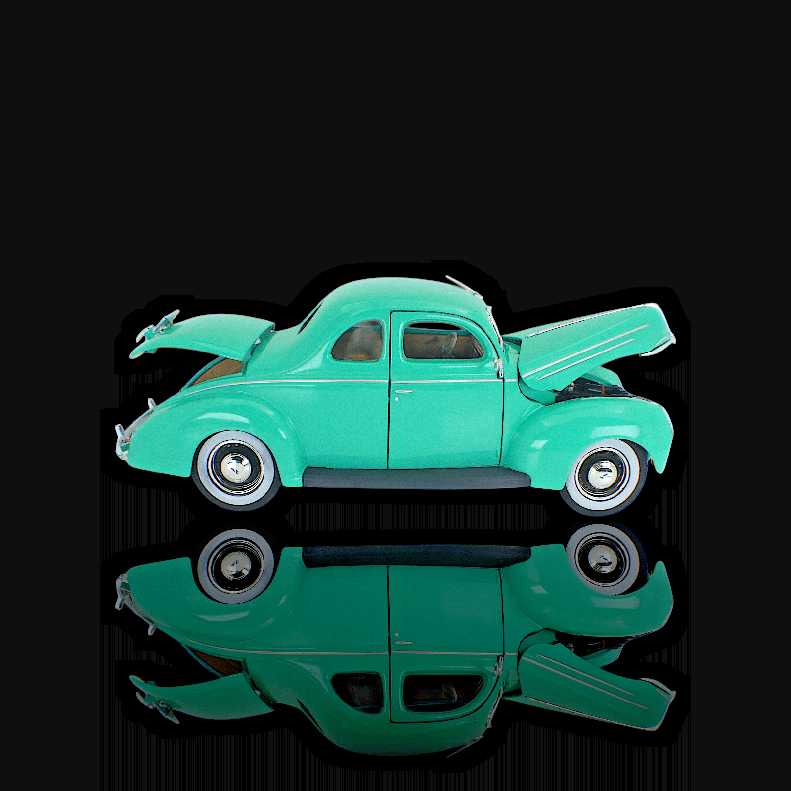 Maisto Special Edition ~ 1939 FORD DELUXE COUPE ~ Green 1:18 Diecast - Thumbnail 7