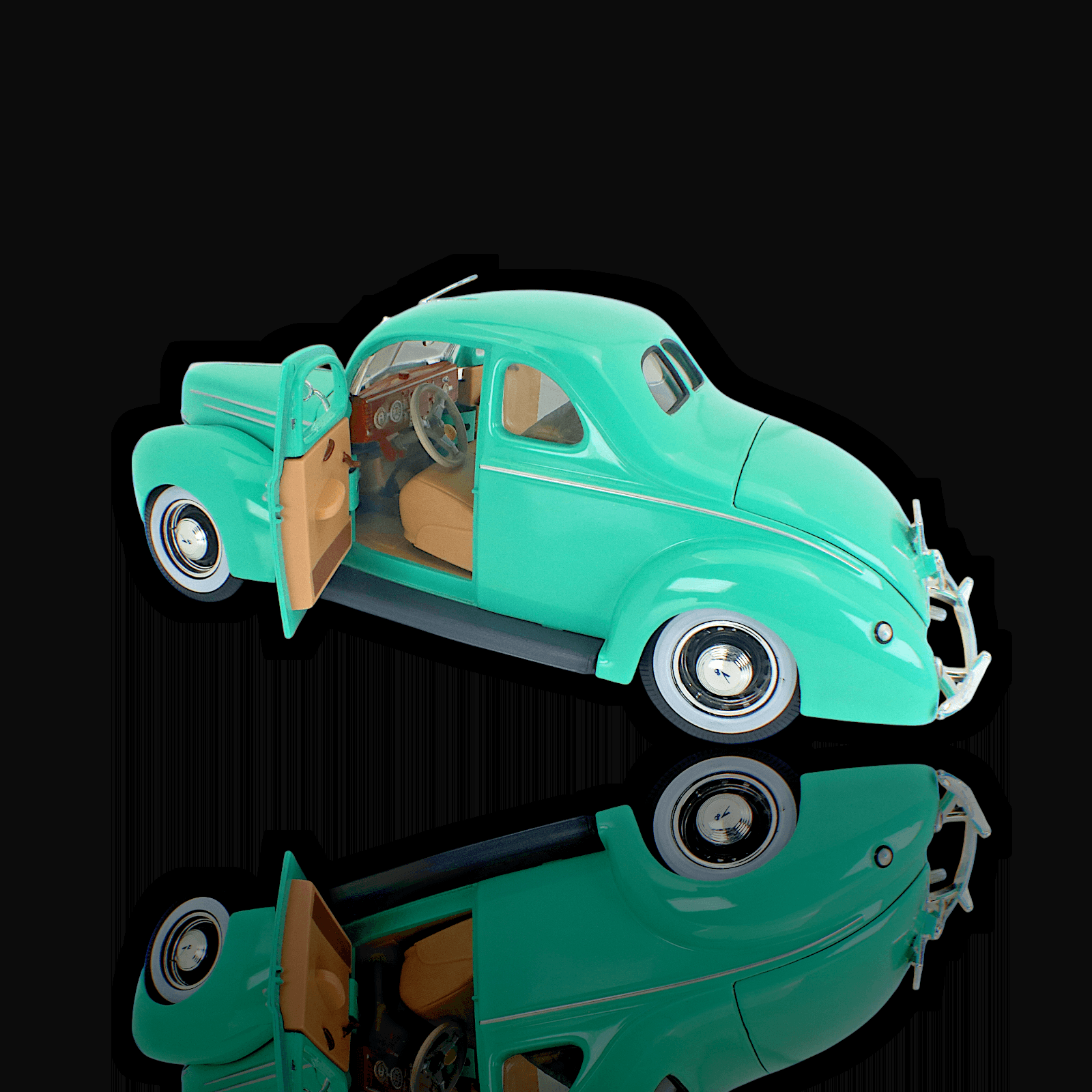 Maisto Special Edition ~ 1939 FORD DELUXE COUPE ~ Green 1:18 Diecast - Thumbnail 10