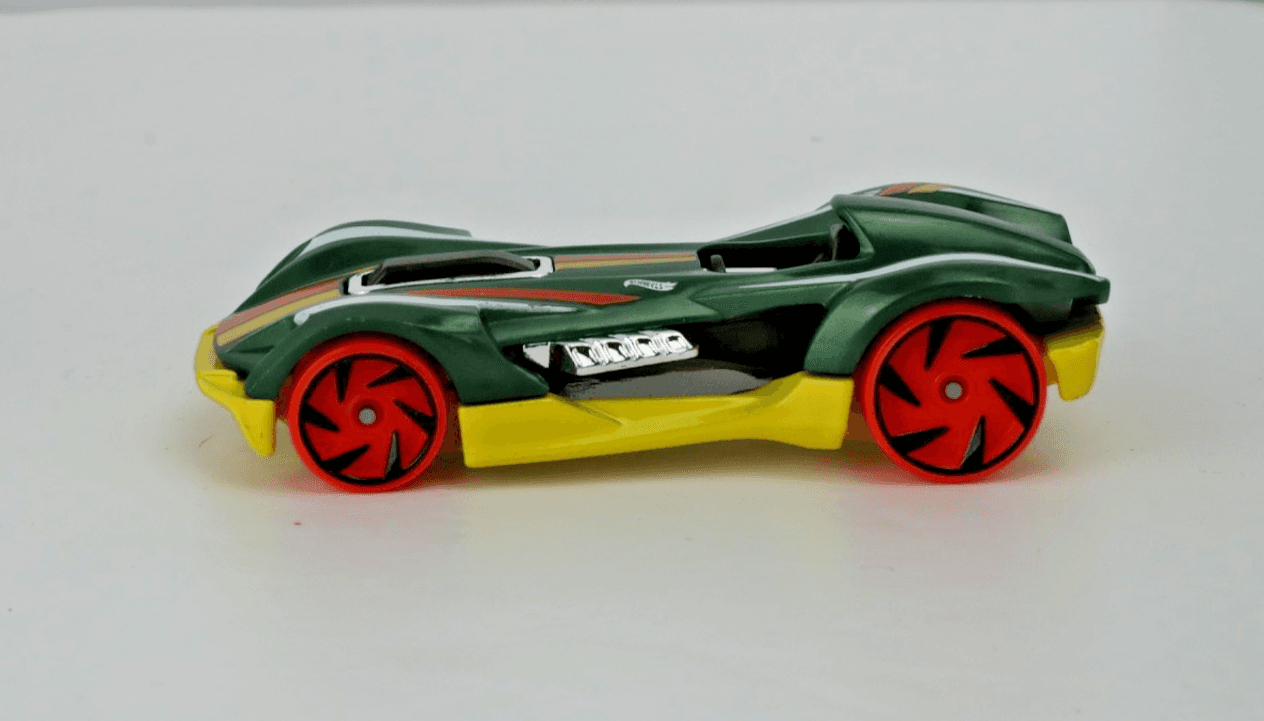 2022 Hot Wheels ~ ROADSTER BITE ~ Green / Yellow ~ HW Speed Team 1/5 ~ 22/250 - Thumbnail 4