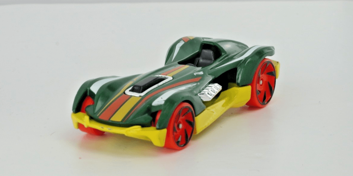2022 Hot Wheels ~ ROADSTER BITE ~ Green / Yellow ~ HW Speed Team 1/5 ~ 22/250 - Thumbnail 2