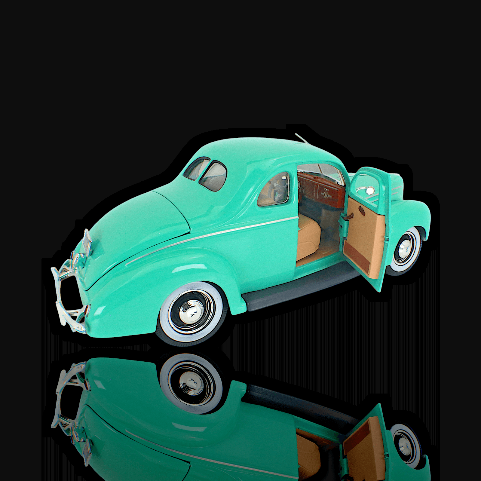 Maisto Special Edition ~ 1939 FORD DELUXE COUPE ~ Green 1:18 Diecast - Thumbnail 9