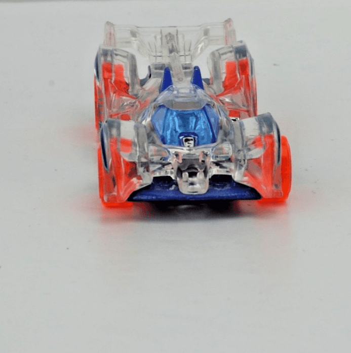 2013 Hot Wheels ~ HI-TECH MISSLE ~ X-Raycers Series ~ Clear Blue Orange 1:64 - Thumbnail 9