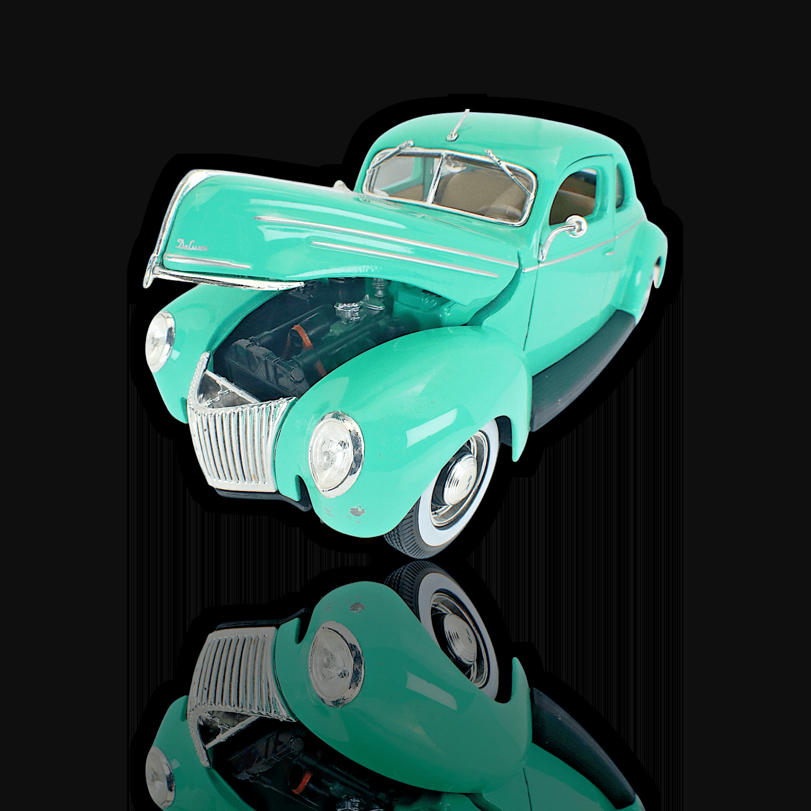 Maisto Special Edition ~ 1939 FORD DELUXE COUPE ~ Green 1:18 Diecast - Thumbnail 6