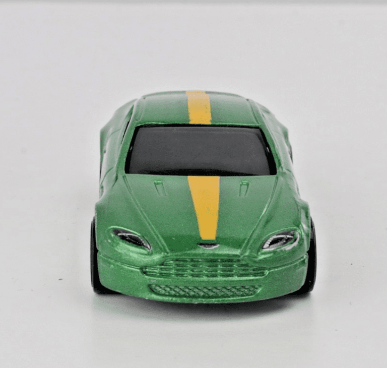 Hot Wheels ~ ASTON MARTIN V8 Vantage ~ HW Exotics ~ Green/Yellow Stripe 1:64 - Thumbnail 8
