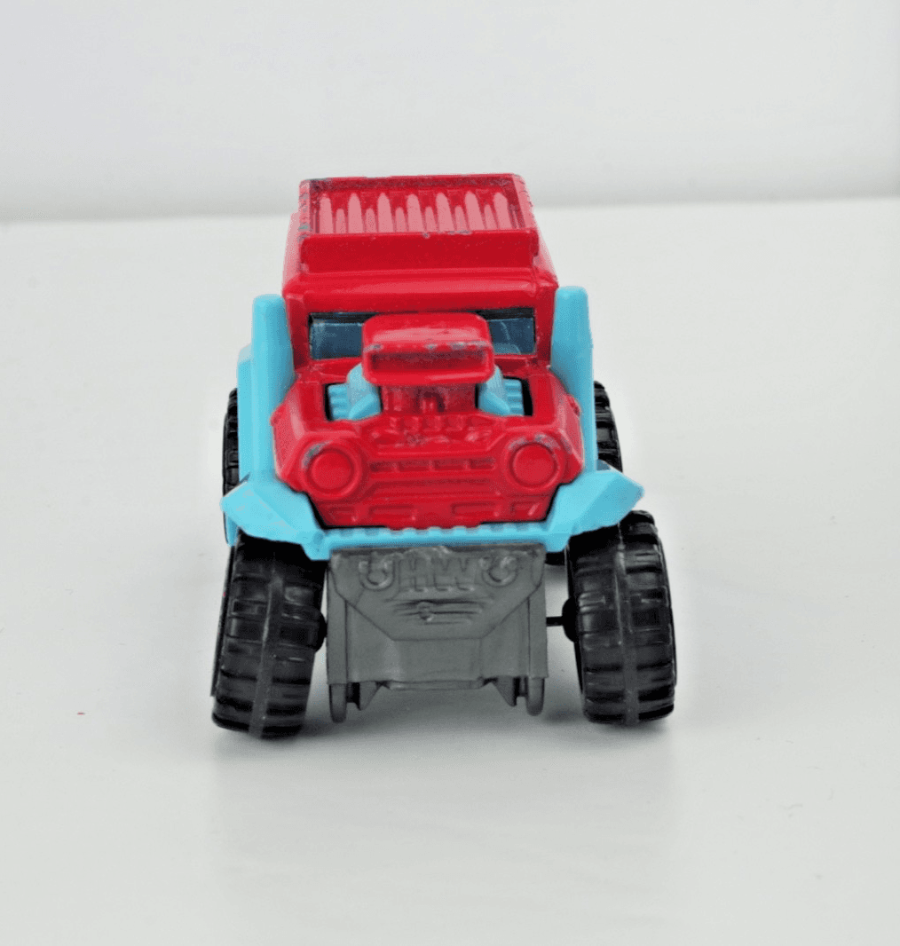 Hot Wheels ~ BAD MUDDER 2 ~ Red / Aqua Blue ~ 1:64 Scale Diecast Off-Road SUV - Thumbnail 8