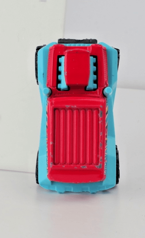 Hot Wheels ~ BAD MUDDER 2 ~ Red / Aqua Blue ~ 1:64 Scale Diecast Off-Road SUV - Thumbnail 9