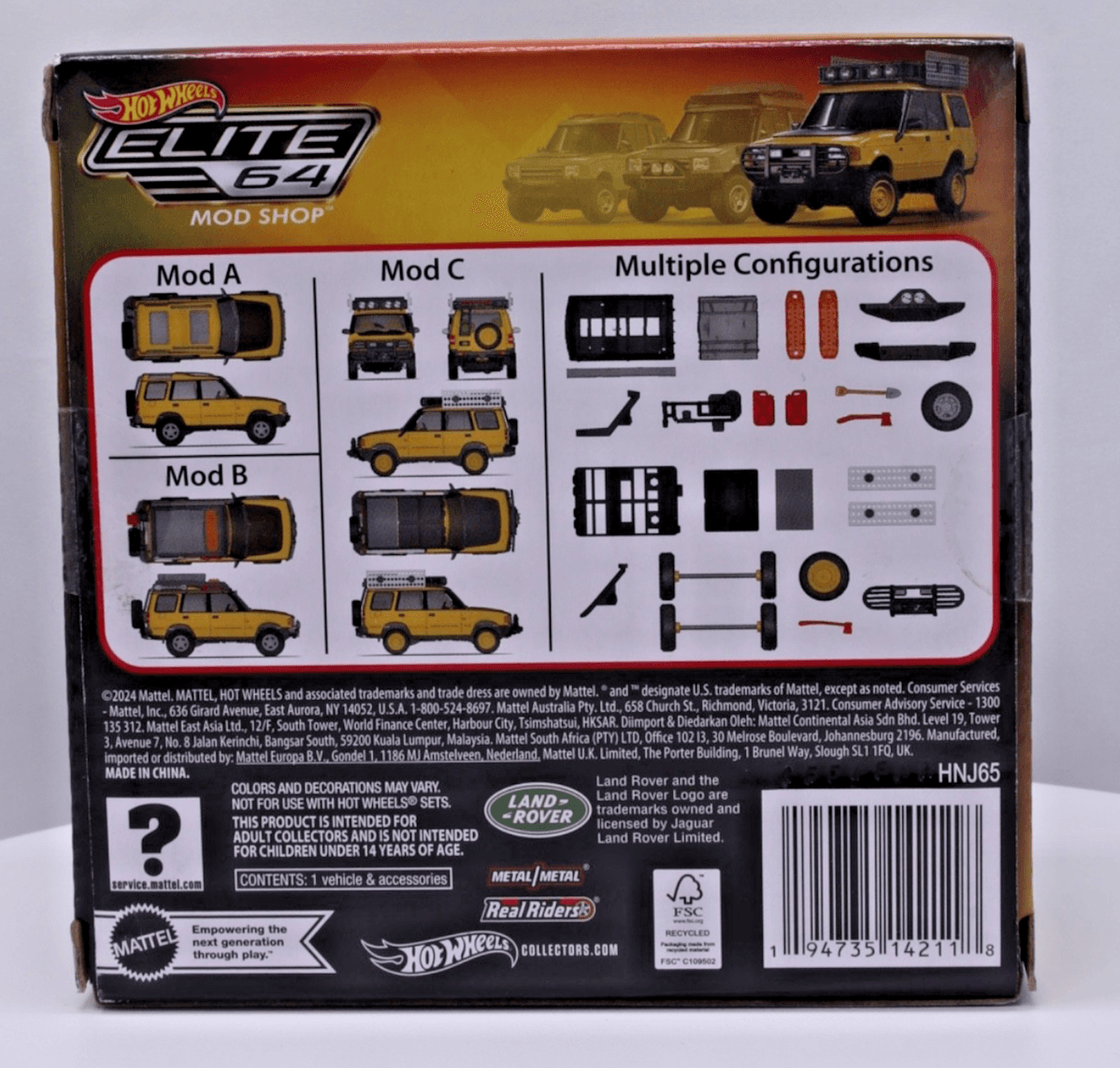 Hot Wheels Elite 64 Mod Shop ~ 1994 LAND ROVER DISCOVERY ~ 1:64 Diecast HNJ65 - Thumbnail 2