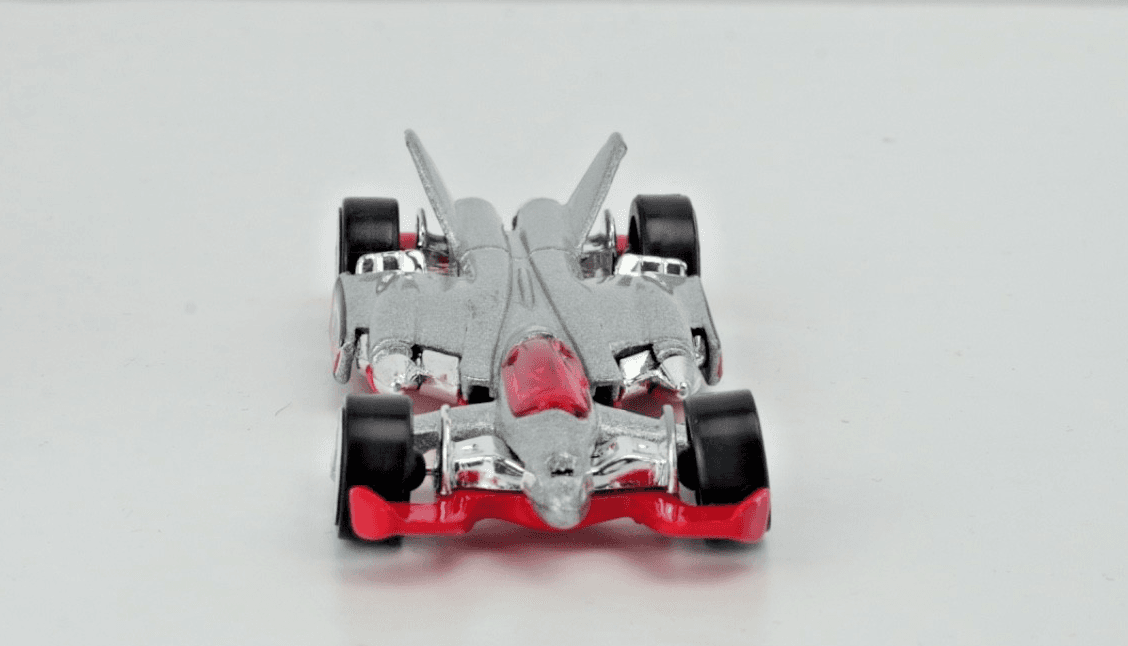 2001 Hot Wheels First Editions ~ JET THREAT 3.0 ~ Silver Diecast Car #034 - Thumbnail 8