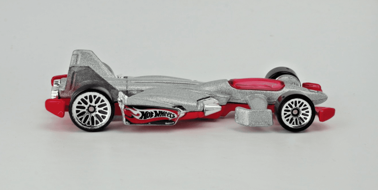 2001 Hot Wheels First Editions ~ JET THREAT 3.0 ~ Silver Diecast Car #034 - Thumbnail 3
